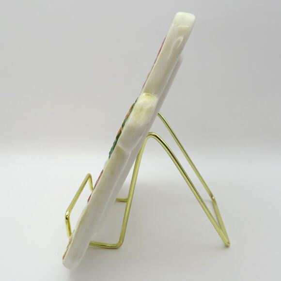 BICO Snowman Ceramic Trivet Holiday Kitchen Decor Gingerbread Cookie Design 6” - Picture 6 of 10